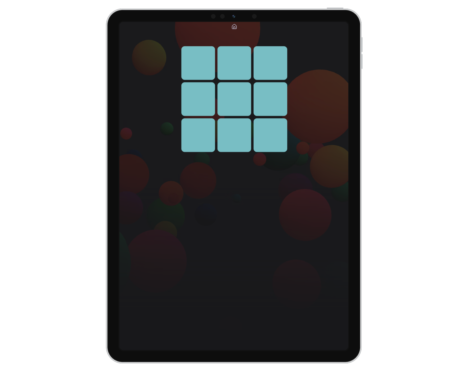 iPad showing Tic Tac Toe game